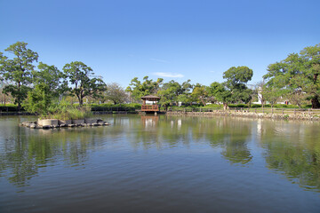Fototapeta na wymiar 長崎の大村公園の池01