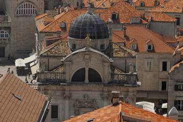 roof detail of Dubrovnik - Croatia medieval town