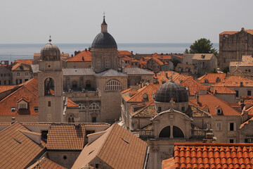 roof detail of Dubrovnik - Croatia medieval town