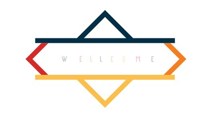 wellcome animation footage colorful - Powered by Adobe