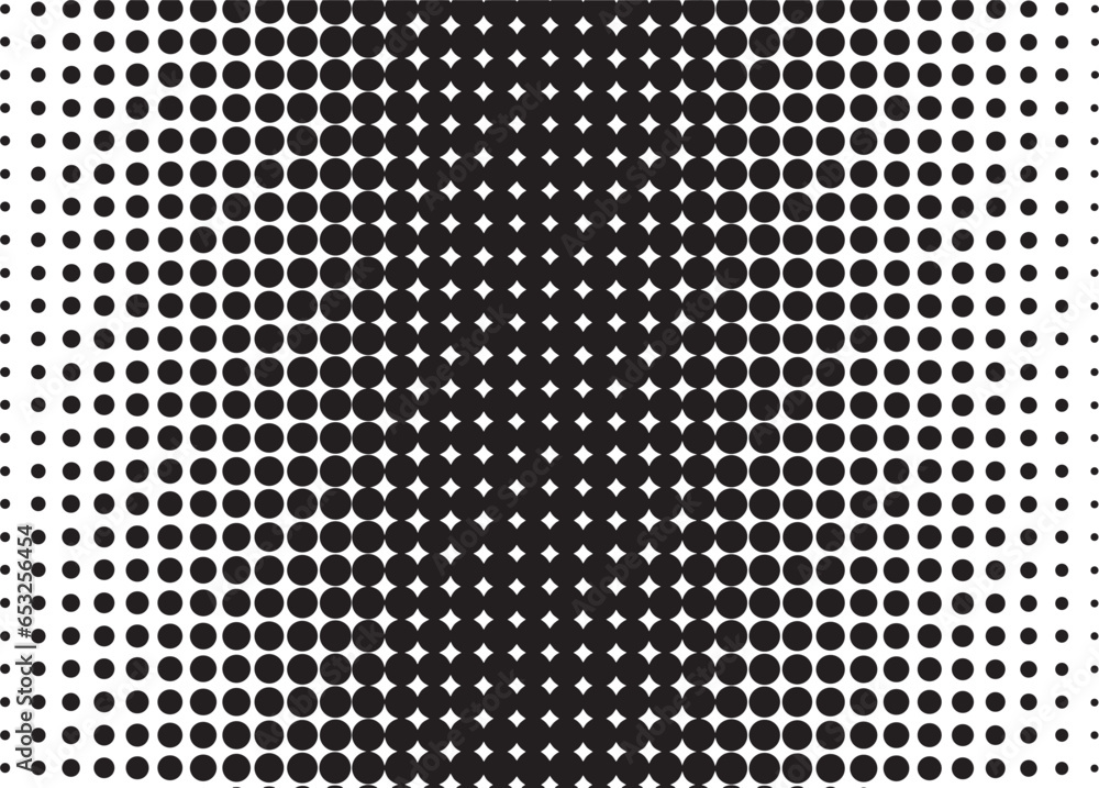 Poster halftone effect dot tone grunge effect abstract pattern texture vector graphic retro illustration. g
