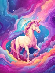 Obraz na płótnie Canvas Wallpapers Unicorns