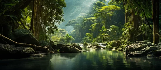Keuken foto achterwand Bosrivier Asian tropical rainfores