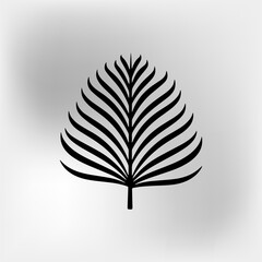 vector illustration of a palm icon