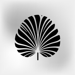 vector illustration of a palm icon