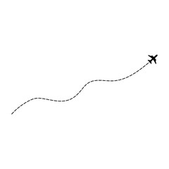 Airplane Dotted Line