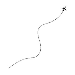 Airplane Dotted Line