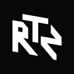 RTN letter logo design .RTN monogram letter logo. RTN creative initial letter logo concept. RTN letter design.
