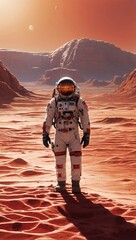 astronaut in mars