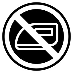 do not iron, no ironing, shapes and symbols, laundry, ironing, signals and prohibitions, prohibition, forbidden, warning, signaling, stop, sign, prohibited, forbid, safety, caution, attention, danger,