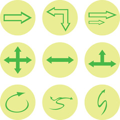 arrow icons set