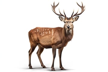 Big Deer isolated on white background