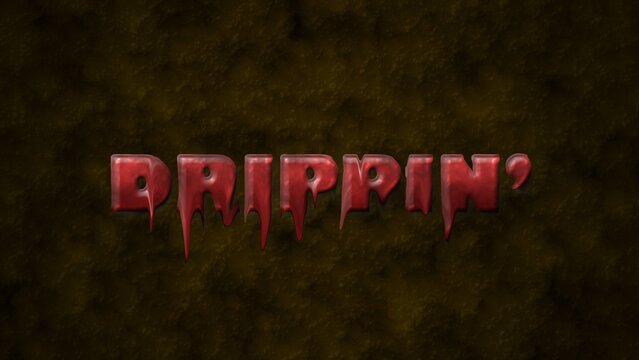 Horror Dripping Grunge Text Title Intro Template