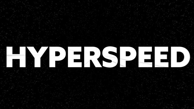 Hyperspeed Space Starfield Title Intro Template