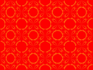 seamless pattern with red hearts