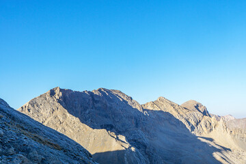 Scenic views of Medetsiz tepe (3524 m), which is the highest peak of Bolkar mountain, which is a part of Taurus mountains, Niğde, T&uuml;rkiye