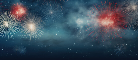 Fototapeta premium Fireworks in the sky