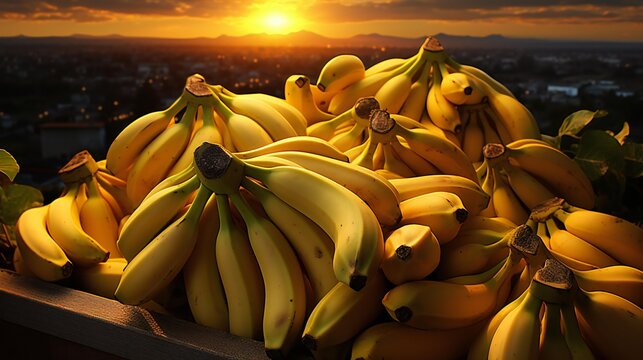 a bunch of bananas generated by AI