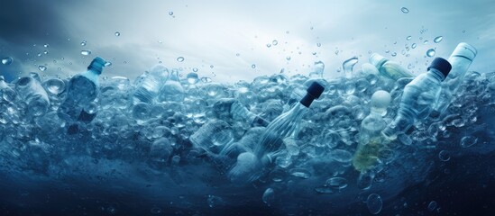 Ocean pollution is caused by plastic waste that is not properly managed or recycled