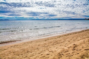 Roses beach in Spain