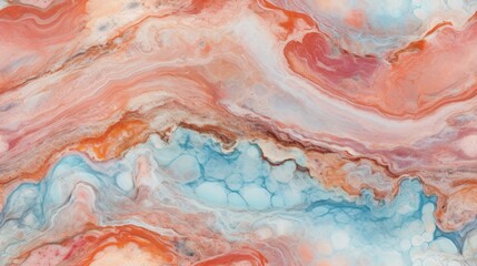 abstract marble texture agate red, ai - obrazy, fototapety, plakaty
