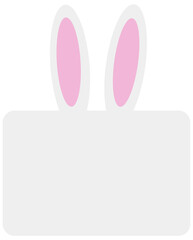 Box coelho da páscoa para escrita