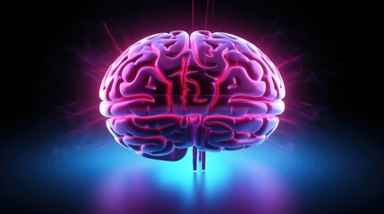 technology human brain electronic illustration digital artificial, mind ai, computer information technology human brain electronic