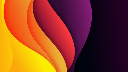 Vector abstract background with soft gradient color and dynamic shadow on background .Vector background for wallpaper. Eps 10