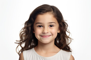 A young girl holding a toothbrush in her hand. Perfect for dental hygiene and children's healthcare-related designs.