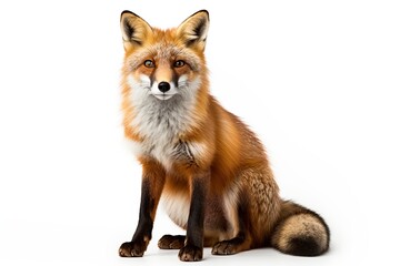 Fototapeta premium Fox isolated on white background