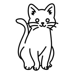 Cat vector breeds cute pet animal  illustration.  vector cats design
