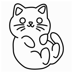 Cat vector breeds cute pet animal  illustration.  vector cats design
