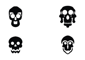 Minimal style illustration black Halloween icon design #1
