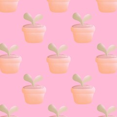 the plant pot pattern background is available in a variety of colors