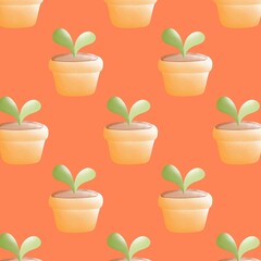 the plant pot pattern background is available in a variety of colors