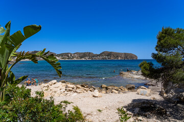 at the beach called playa la galera near calpe, spain
