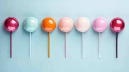 Pastel Christmas Wallpaper: Minimalist Candy Background in 8K created with generative ai technology