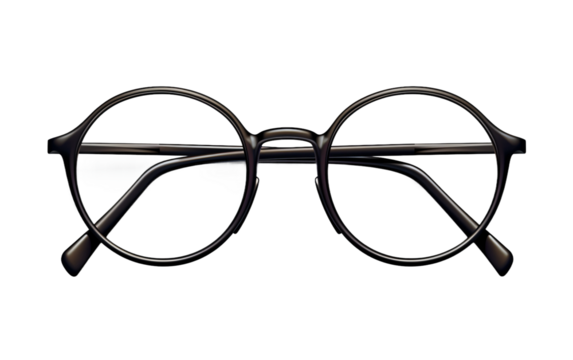 Stylish Glasses Isolated on Transparent Background PNG. Generative AI