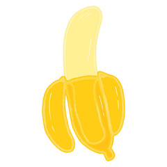Illustration of banana drawing