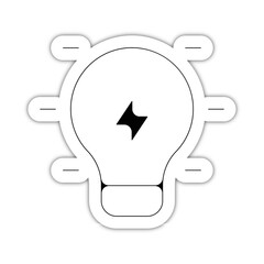 picto logo icones et symbole ecologie ampoule verte idee relief