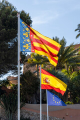 flags of spain and alicante