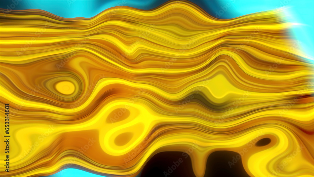 Poster bright flashing pattern of liquid lines on background of moving glow. motion. high-speed flashing of
