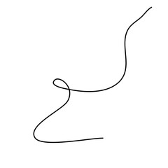 Obraz premium A Strand of Hair Vector