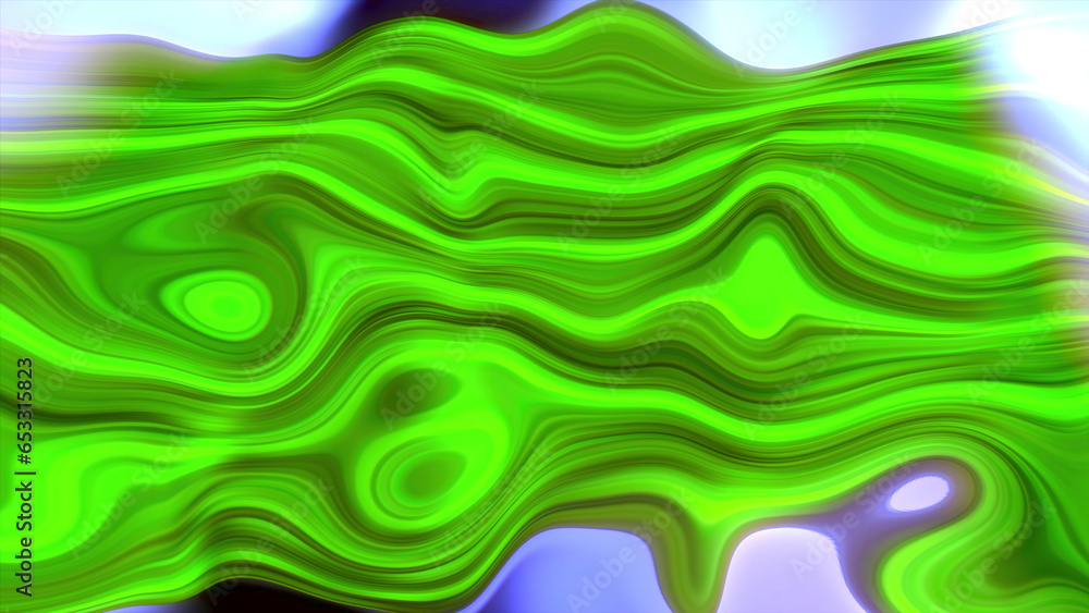 Poster bright flashing pattern of liquid lines on background of moving glow. motion. high-speed flashing of