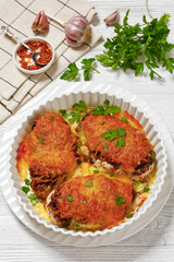 baked chicken breasts with french onion, cheese
