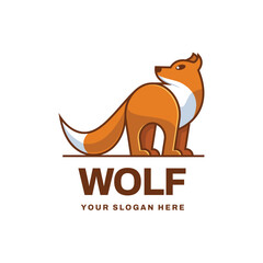 Creative Wolf Logo Vector Icon Illustration