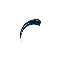boomerang fish logo simple icon illustration.