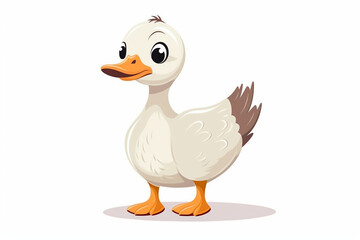 vector design, cute animal character of a goose
