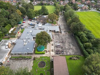 aerial view of Beverley Minster C of E Primary School, St. Giles Croft, Beverley - obrazy, fototapety, plakaty