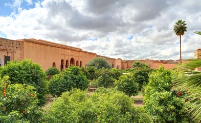 Fototapeta na wymiar palais El Badi à Marrakech Maroc